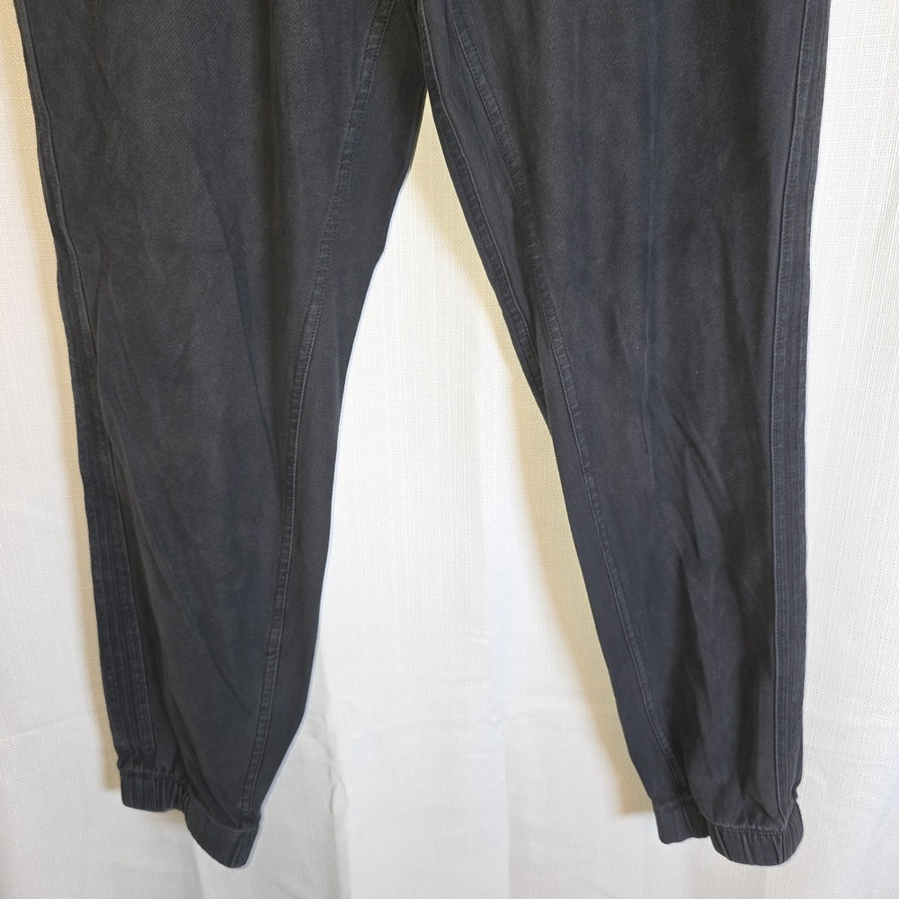 ATHLETA Farallon Jogger Pants Drawstring Waist Atheisure Cotton Black Sz 6 - Picture 10 of 11
